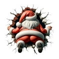 thumbnail image 1 of Pegatinas divertidas de Papá Noel para Navidad Decoración para ventanas de cristal Pegatinas decorativas para paredes Papel pintado autoadhesivo, 1 of 8