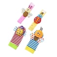 thumbnail image 3 of Sonajeros De Juguete Para Bebé, Muñeca Y Calcetines, Sonajero Para Bebé Recién Nacido, Juguetes Para Niñas Y Niños, Juguete Educativo, Regalo Para Bebé4 Unids/Set Vogacara FN006211-00, 3 of 6