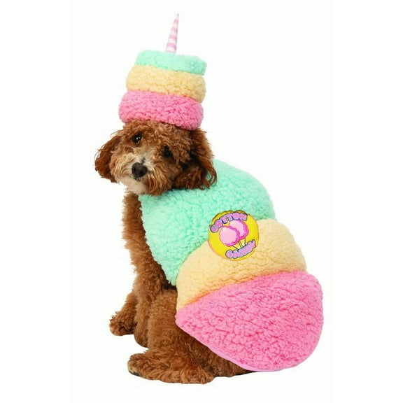 Cotton Candy Pet Colorful Sweet Dessert Halloween Costume-S