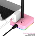 thumbnail image 4 of Soporte para auriculares KAFRI RGB con cargador USB y 2 enchufes, 4 of 7