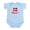 Sky Blue, variant on CafePress - Danish Skal Infant Bodysuit - Baby Light Bodysuit, Size Newborn - 24 Months