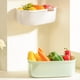 thumbnail image 3 of Caja de Almacenamiento Colgante Sin Perforaciones Almacenamiento de Drenaje en Rack Cesta de Almacenamiento para Frutas y Verduras Verde, 3 of 5