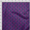 thumbnail image 3 of oneOone Silk Tabby Purple Fabric Bird Block Dress Material Fabric Print Fabric By The Yard 42 Inch Wide, 3 of 4