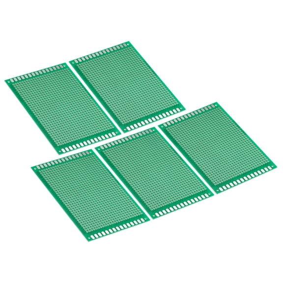 Uxcell 3.9" x 2.8" PCB Board Circuit 5 Pcs Prototype Perfboard Solder Boards FR4 Glass Fiber Green