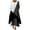 Black, variant on Brilliant Winter Dresses for Women 2025 Women Casual Round-Neck Long Sleeve Button Pocket Long Dress White S