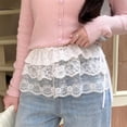 thumbnail image 6 of Korean Style Lace Skirt Hem, Polyester Layered, Versatile, 6 of 8