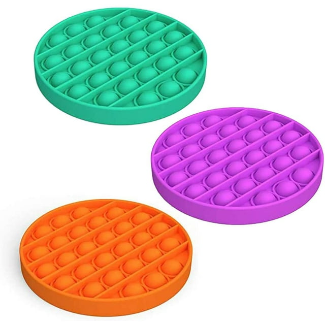 Push Pop Bubble Sensory Fidget Toy, Autism Special Needs Stress Reliever, Actualizado Silicone Stress Reliever Toy, Squeeze Sensory Toy o Niños Adultos Restaurar Emociones Anti-Ansiedad Herramientas Adepaton WMZL-848-14
