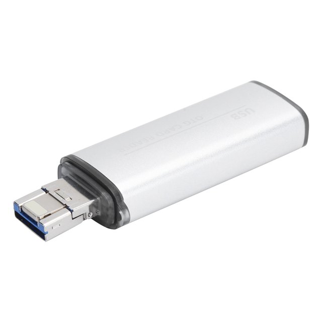 Lector de tarjetas OTG, Lector de tarjetas Memoria OTG USB3.0 Lector de tarjetas de memoria pequeño Suministros de computadora Construcción robusta