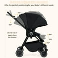 thumbnail image 6 of Costway Baby Stroller Foldable Infant Pram Stroller with Reclining Backrest Handle Black, 6 of 9