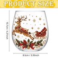 thumbnail image 3 of Clearance Under $5 Christmas Patterned Stemless Glass, Festive Drinking Cup for Holiday Table Styling and Everyday Use, 3 of 5