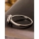 thumbnail image 4 of 1pc Cubic Zirconia Heart Decor Silver Ring For Women For Daily Decoration, 4 of 5