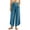 Blue-03, variant on Perfectbot Women's Elastic Waist Button Fly Pants, Curved Hem, Loose Fit Casual Daily Trousers