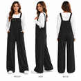 thumbnail image 2 of HappyYEE Women’s Corduroy Jumpsuit Trousers, Wide Leg Overalls with Adjustable Straps, Fashion Loose Fall Romper Pants with Pockets, 2 of 8