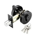 thumbnail image 4 of Cerradura de puerta con cerrojo con llaves, cerradura de seguridad de puerta delantera resistente al desgaste contemporánea, cerradura de entrada para Negro, 4 of 8