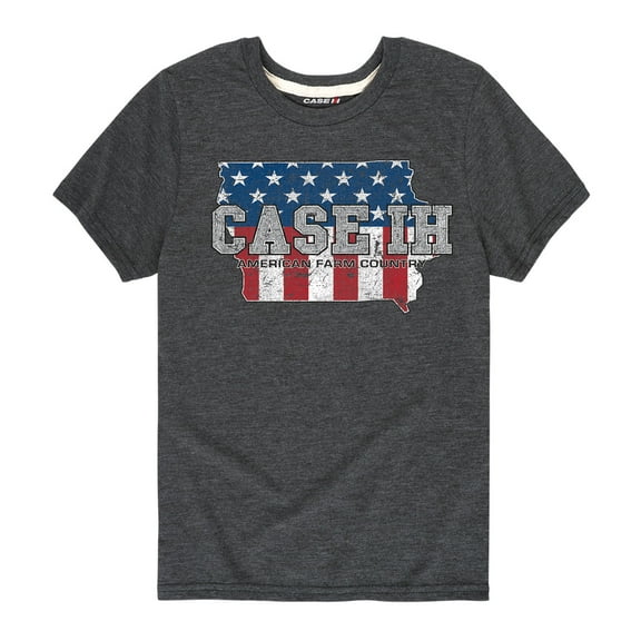 Case IH Country Patriotic IA - CASE IH Toddler Short Sleeve Graphic T-Shirt