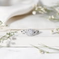 thumbnail image 4 of Rosec Jewels Moissanite Engagement Ring, Criss Cross Ring for Women (D-VS1 Quality), 925 Sterling Silver, US 5.00, 4 of 8