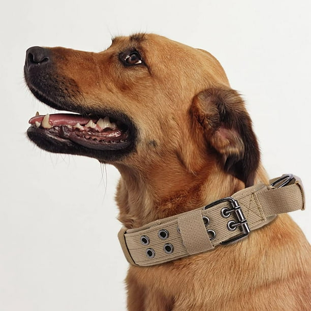 K9 Collier tactique pour chien avec poignée, collier réfléchissant réglable  avec