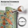 thumbnail image 2 of Outdoor Curtains for Patio Waterproof, Boho Green Flowers Outdoor Privacy Panels Grommet, Spring Abstract Watercolor Floral Leaf Blackout Outside Curtains for Porch/Cabana 54"x95", 1 Panel, 2 of 8