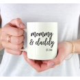 thumbnail image 3 of CTDream Personalized 11oz. Baby Pregnancy Announcement Coffee Mug Gift, Mommy and Daddy Est. 2022, 1-Pack, Custom Year, Christmas Birthday Gift Ideas, 3 of 7