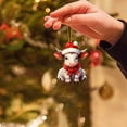 thumbnail image 3 of PRETXORVE Christmas Decorations, Christmas Ornaments, Personalized Cow Christmas Tree Hanging Decorations, Christmas Decorations, 3 of 4