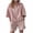 Pink, variant on Women 2 Piece Set Summer Outfits Half Zip Short Sleeve Sweatshirt Loose Wide Leg Shorts Tracksuit Workout Jogger Sets