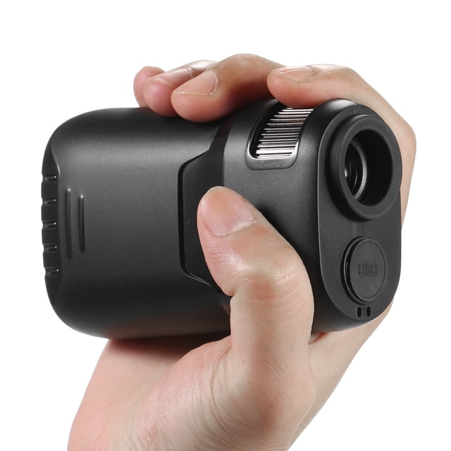 Rangefinder 800M/1000M/1200M Golf Rangefinder 6X Magnification USB Charging Range Finder with Slope Distance Speed Meter for Outdoor Golfing Hunting Hiking Measurement