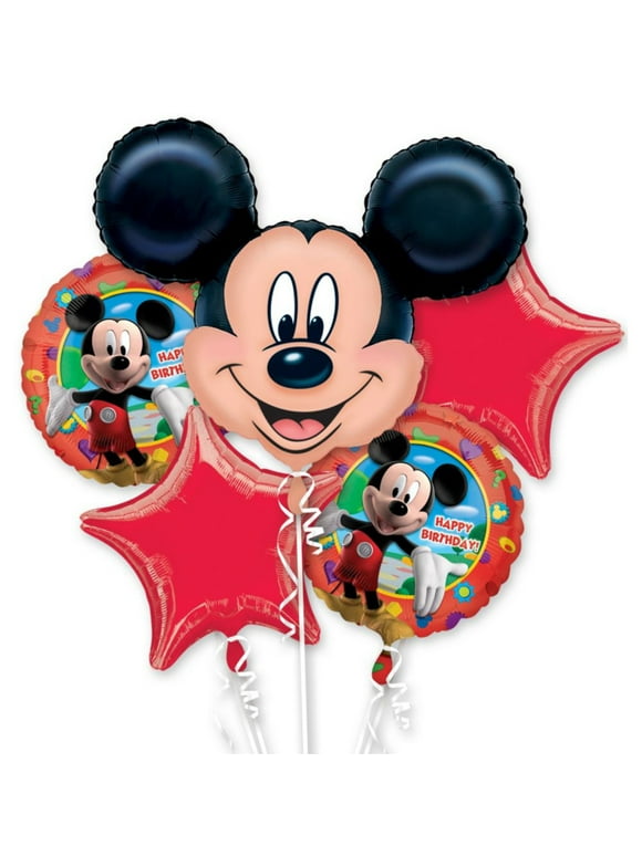 Mickey Mouse Mylar Balloon Bouquet - Party Supplies
