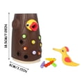 thumbnail image 3 of Juego de juguetes Magnetic Woodpecker Family Catch Worm Feeding Game, 3 of 3