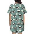 thumbnail image 4 of Womens Pajama Sets With Pocket, Cute puppy H Lounge Sets Short Sleeve Sleepwear PJ Sets for Women, 4 of 6