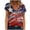 Blue, variant on OAVQHLG3B 4th of July Outfits for Women American Flag T Shirt Summer Tops for Women Tops Printe Casual Loose Fit Tee Shirts Blouse Print V-neck Shirt