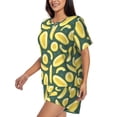 thumbnail image 3 of Womens Pajama Sets With Pocket, Cute Crisp Cantaloupe Lounge Sets Short Sleeve Sleepwear PJ Sets for Women, 3 of 6