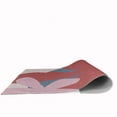 thumbnail image 4 of 5' Round Simply Daisy Bold Flowers Modern & Contemporary Chenille Area Rug, Bright Mauve Pink, 4 of 4