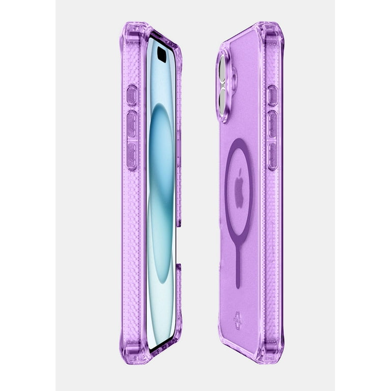 Itskins Hybrid_R Vapor MagSafe Case for Apple iPhone 16 - Purple
