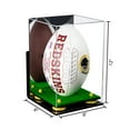 thumbnail image 2 of Acrylic Football Display Case Vertical with Mirror, Wall Mount, Yellow Risers and Turf Base (A060-YR), 2 of 3