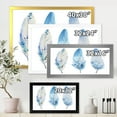 thumbnail image 4 of Designart 'Abstract Blue Boho Feathers II' Lake House Framed Art Print, 4 of 4