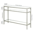 thumbnail image 5 of Evelyn&Zoe Siviline 42" Wide Rectangular Console Table, Satin Nickel, 5 of 7