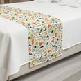 thumbnail image 2 of Geometric Bed Runner, Contemporary Design of Various Shapes Abstract Creative Retro Tones, Decorative Accent Bedding Scarf for Hotels Homes and Guestrooms, King, Multicolor, by Ambesonne, 2 of 2