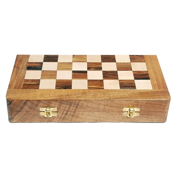 Chess Board Set 14" Foldable Wooden Chess Board Only- Without Chess Pieces | Foldable Chess Board- 14" | For Adults