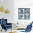 thumbnail image 3 of Wexford Home Abstract Wall Art Flower Bluie Pattern Prints 32 x 32 inch Each Panel, Set of 4 Wall Décor for Bedroom Bathroom Living Room, 3 of 11