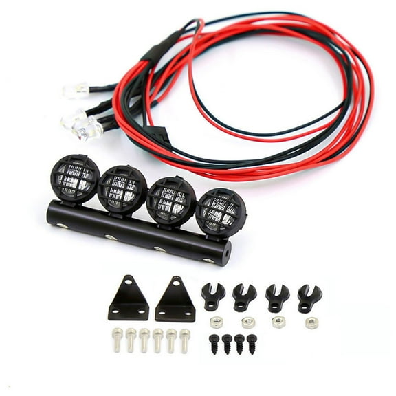 High-Performance LED Light Bar for Axial SCX24 4 LED, 0.19inch Lamp Beads, for Improved RC Driving Experience