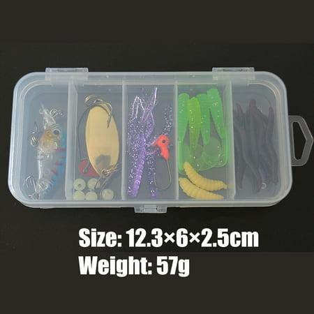 Deyared Freshwater Saltwater Fishing Lures Bass Imitation Trout Crappie Breadworm Lures 28Pcs/Set Fishing Bait Tackle Fishing Bait Fake Bait Bait Set Inducemen Bait Father s Day Gift on Clearance