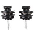 thumbnail image 2 of Guitar Strap Locks Buttons,2pcs Heavy Duty Metal Flat Round Head Non Slip Fall  Tool Dual Design Strap Retainer System for Folk Guitar, Electric Guitar, Electric Bass, 2 of 8