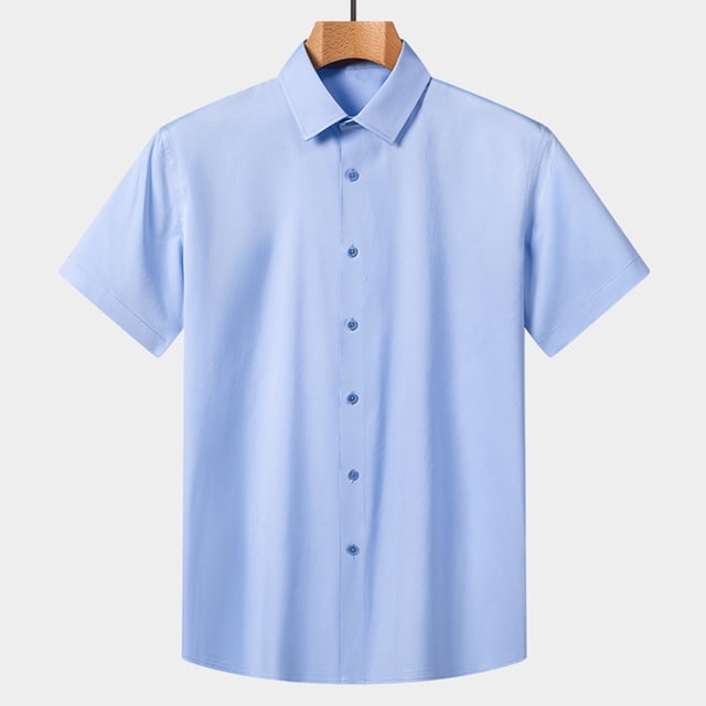 pstuiky camisetas para hombre, Suéter casual de manga corta con cuello vuelto, cómodo y liso para hombre camisetas de hombre m