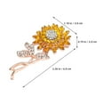thumbnail image 2 of unbranded Girasol Amarillo De Aleación Para Con Delicado Y Decorativo, 2 of 8