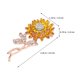 thumbnail image 2 of unbranded Girasol Amarillo De Aleación Para Con Delicado Y Decorativo, 2 of 8