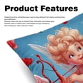 thumbnail image 2 of Cupid Throw Pillow Covers Set of 2 for Chair Pillow Covers for Various Occasions - 16x16, 18x18, 20x20 Inches - Decorative Pillows Covers with Unique Patterns, 2 of 6