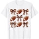 thumbnail image 1 of Camiseta de fútbol para mujer y niña, diseño de arco de coqueta de fútbol, 1 of 2