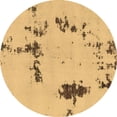 thumbnail image 1 of Ahgly Company Indoor Round Abstract Brown Modern Area Rugs, 5' Round, 1 of 4