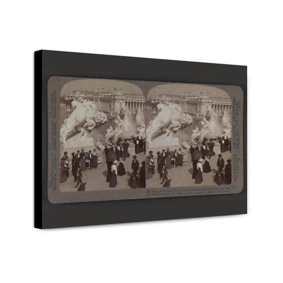 Canvas Print: Palace Of Education, View 8, N.E., Over Fountains And Heroic
