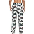 thumbnail image 3 of Vintage Motorcycles Biker Pattern Men'S Pajama Pants Soft Sleep Lounge Pants Pjs Bottoms With Pockets Small, 3 of 6